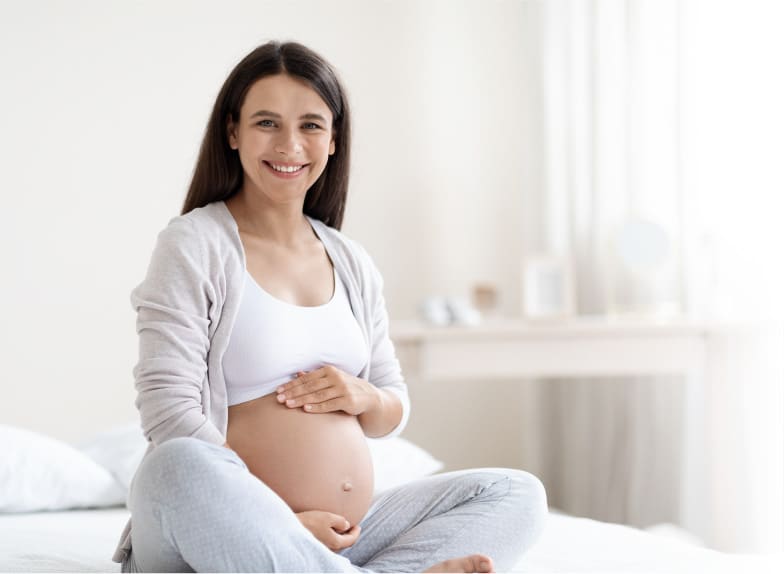 Pregnant Woman At Our Prenatal Visits And Care Center In Germantown, MD